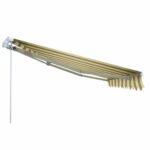 TENDA DA SOLE BALCONE ESTERNO AVVOLGIBILE RULLO 3x2 mt BEIGE/MARRONE 235v