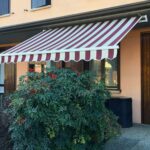 TENDA DA SOLE BALCONE ESTERNO AVVOLGIBILE 4x2,5mt RECLINABILE BEIGE/BORDEAUX 157 - immagine 2
