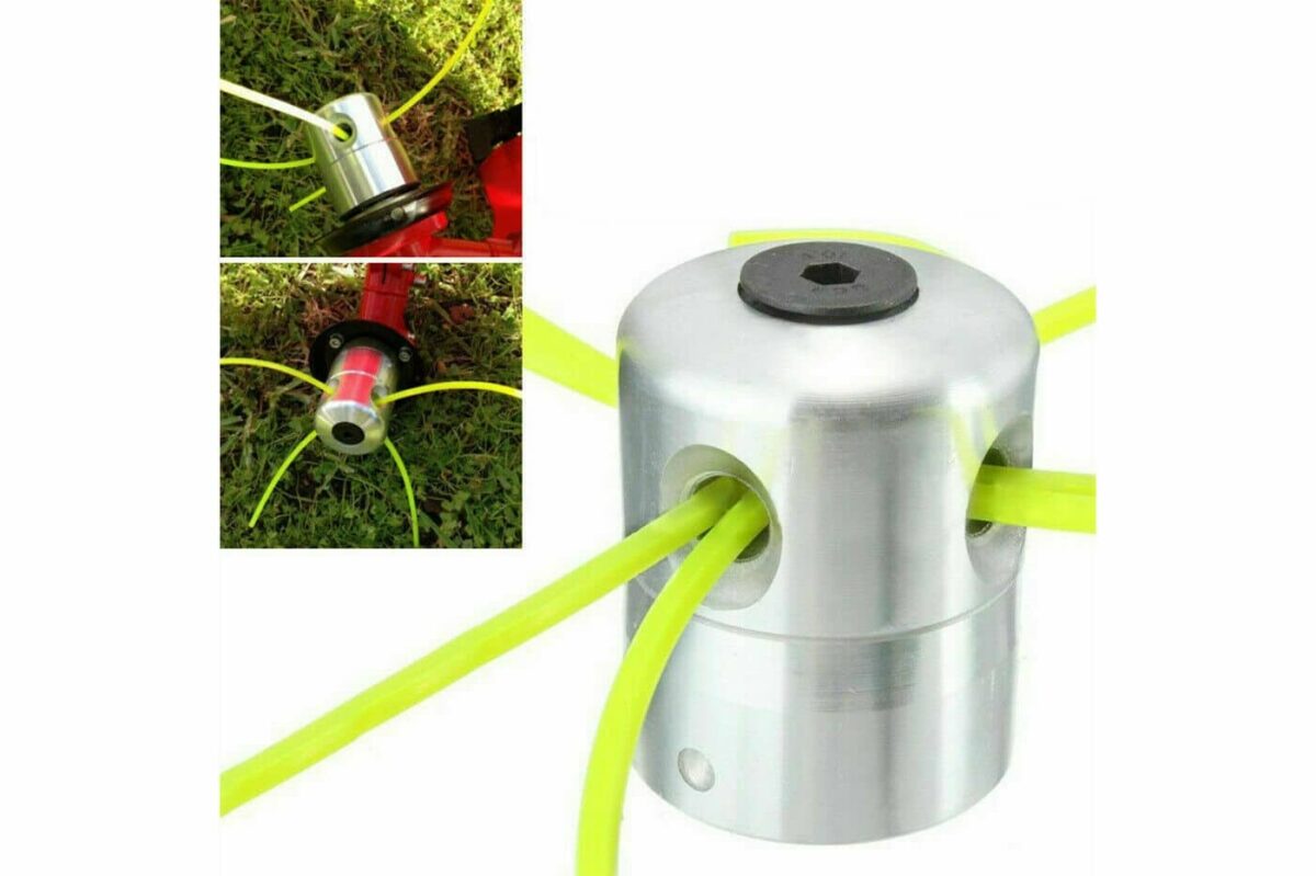 TESTINA ALLUMINIO UNIVERSALE DECESPUGLIATORE TOSAERBA TAGLIAERBA 4FILI 916 - immagine 2