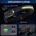 TORCIA LAMPADA FRONTALE 3 LED PILE RICARICABILE AUTO TESTA SPORT PESCA BICI 255 - immagine 4