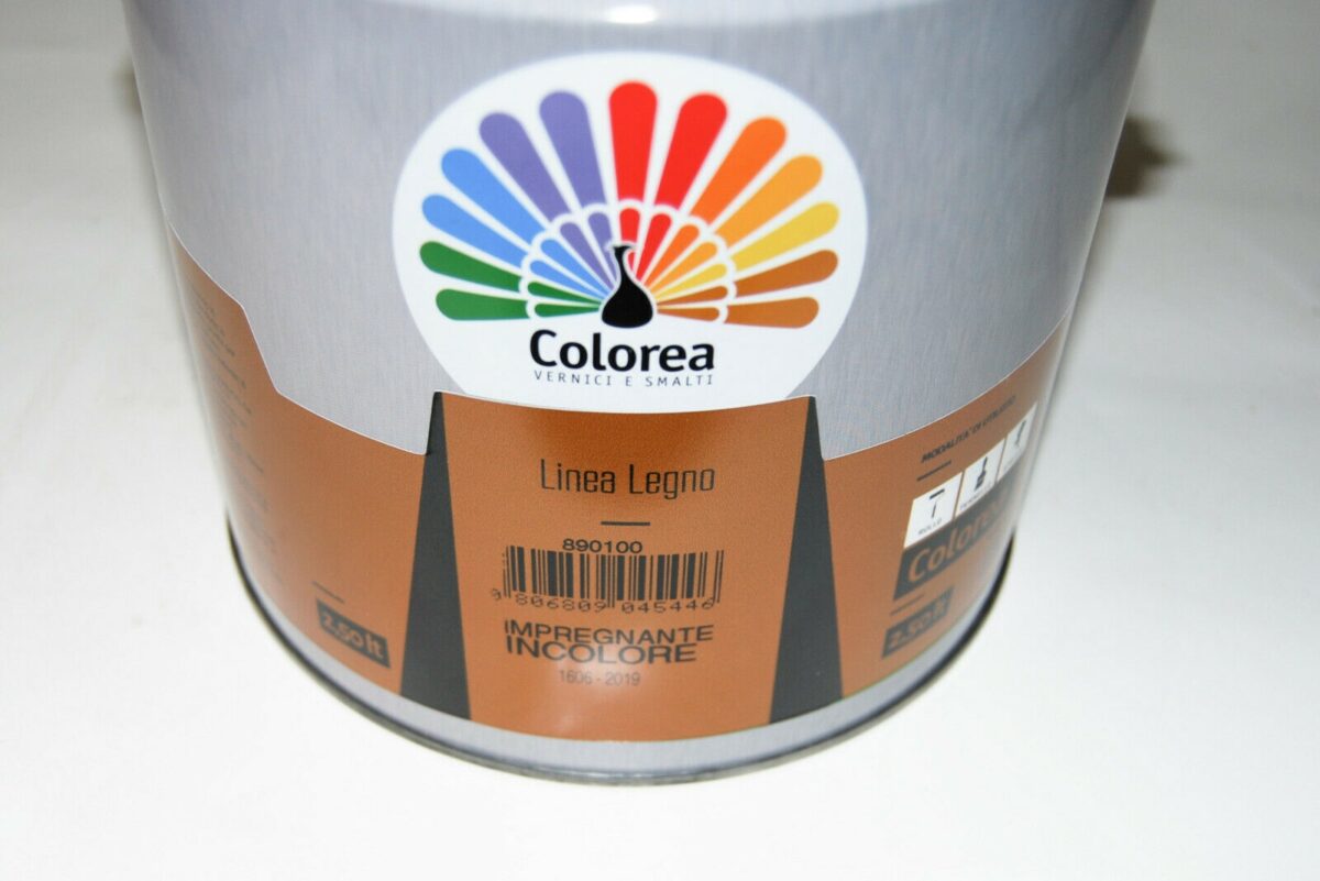 IMPREGNANTE VERNICE PROTETTIVO LEGNO INCOLORE 2,5 LT LITRI IDROREPELLENTE 446 - immagine 2