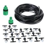 KIT IRRIGAZIONE GIARDINO GIARDINAGGIO NEBULIZZATORE POMPA SPRUZZO TUBO 20 MT 019 - immagine 4