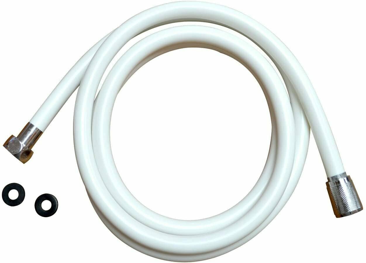 tubo1_1.jpg TUBO DOCCIA DOCCETTA DOCCINO VASCA DA BAGNO FLESSIBILE PVC 2,4 MT BIANCO 949 - immagine 1