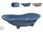 Bacinella vaschetta vasca per bagnetto neonato bambini neonati cm 85x47x26 h ovale blu 156ds - immagine 2