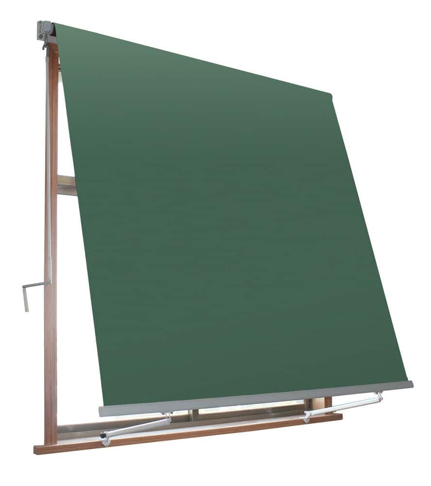 verde_1.jpg TENDA SOLE CADUTA 2,5X2,5 MT SENZA CASSONETTO BRACCI VERDE BALCONE OMBRA 508 - immagine 1