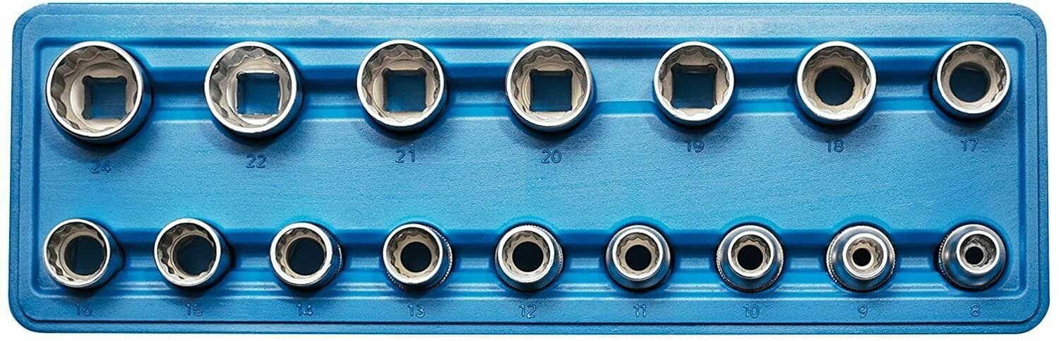 z.jpg BUSSOLE 16 PEZZI 1/2 DALLA 8 ALLA 24 MM MULTILOCK POLIGONALI SK 442 - immagine 1