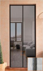 Tenda zanzariera magnetica 150x250 porta finestra riducibile calamita zanzare riflettente solare 1844