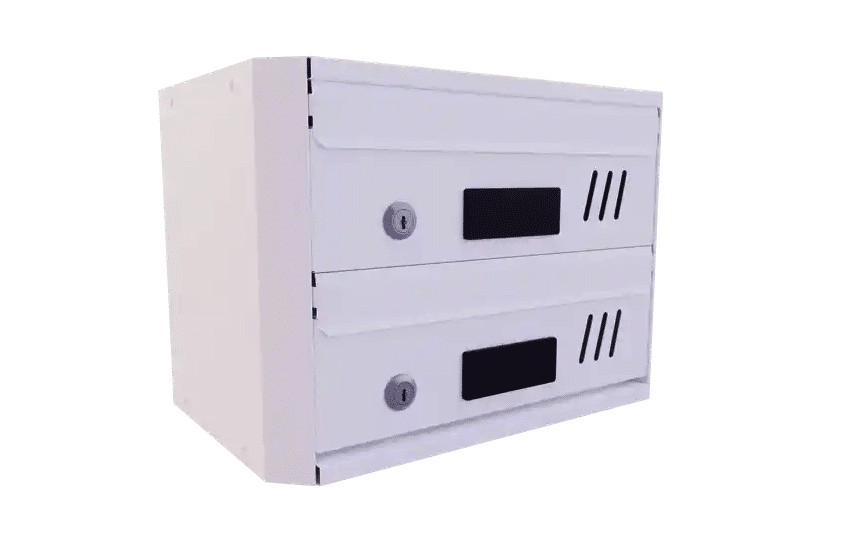 cassetta postale 2 posti bianco Cassetta postale condominiale posta buca lettere 2 posti casa condominio bianco sf 624 - immagine 1