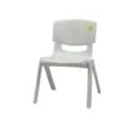 Sedia in plastica per bambino bimbo casa giardino sedie gioco bambini scuola asilo bianco 710ds - immagine 2