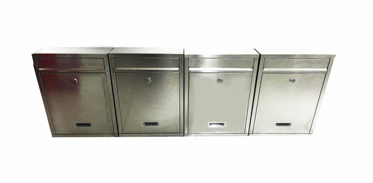 cassetta postale 4 Cassetta postale in acciaio condominiale modulare componibile posta buca lettere casa 4 posti orizzontale 060ev - immagine 1