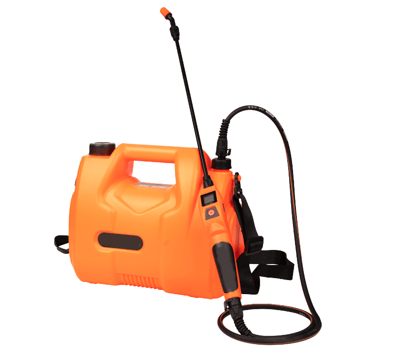 pompa(1) Pompa a batteria pompa irroratrice diserbante spruzzino giardino 8 lt 573ev - immagine 1