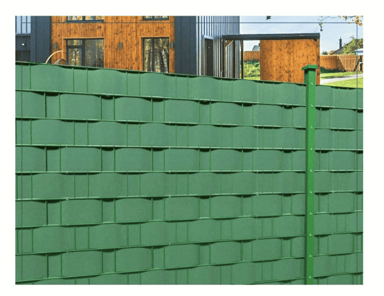 rang Rotolo striscia frangivista recinzione balcone protezione recinto privacy 35mt x 19cm pvc verde 252ds - immagine 1
