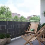 Fascia frangivista balcone ringhiera fasce strisce grigio privacy 35x19mt 283ds - immagine 4