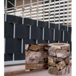 Fascia frangivista balcone ringhiera fasce strisce grigio privacy 35x19mt 283ds - immagine 5
