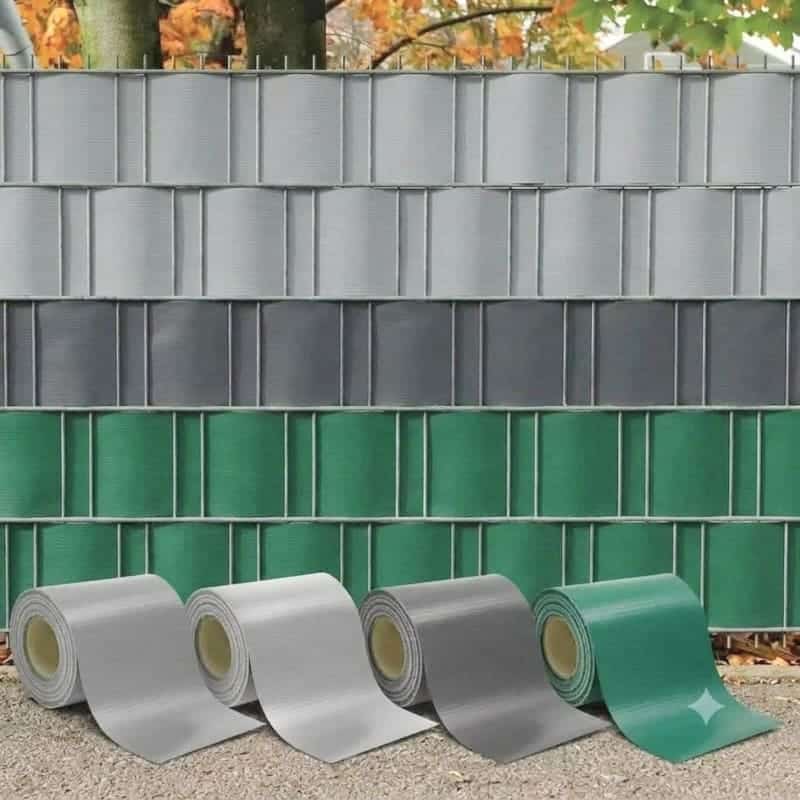 rotolo fascia frangivista privacy Fascia frangivista balcone ringhiera fasce strisce grigio privacy 35x19mt 283ds - immagine 1