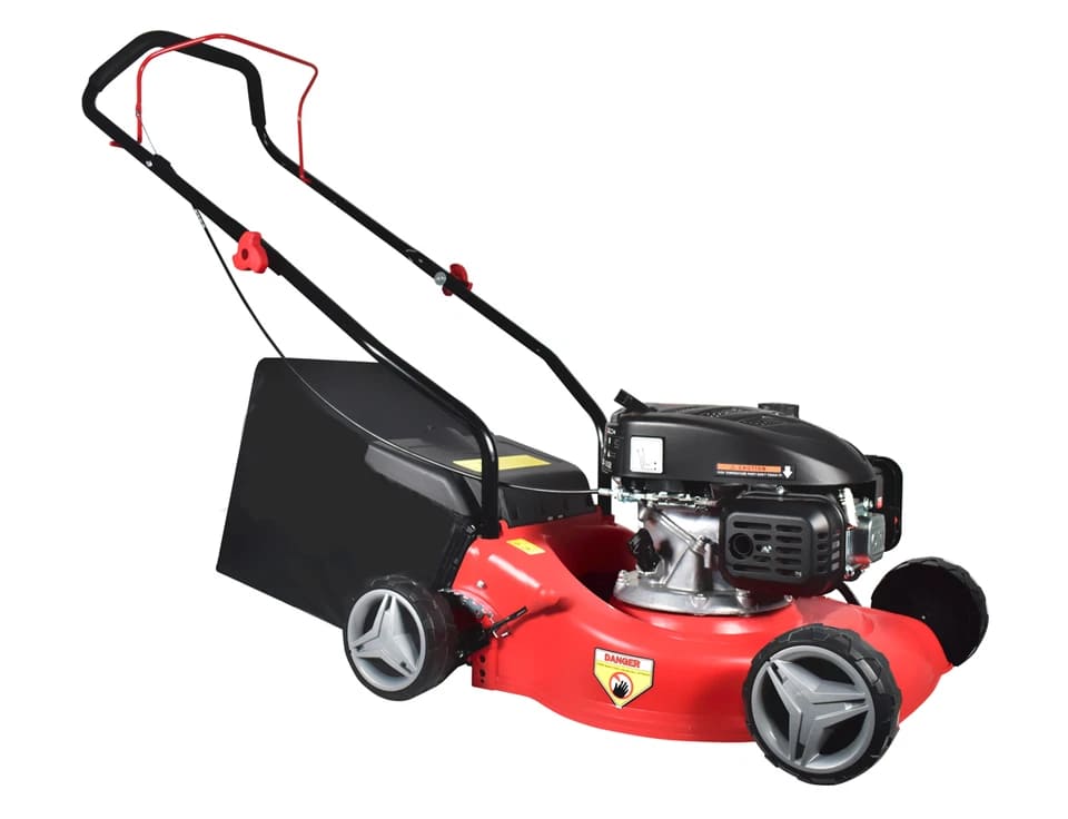 tosaerba 1 TAGLIAERBA TOSAERBA A SPINTA SCOPPIO TAGLIO 400MM GIARDINO TAGLIA ERBA 127cc 453 - immagine 1