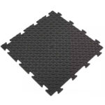 Tappeto pavimento piastrella pvc morbido antiscivolo industriale 50x50x1 cm garage officina 10 pz nero 183ap - immagine 2