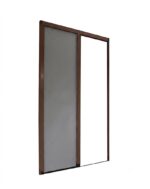 Zanzariera a rullo alluminio laterale porta finestra riducibile tanke carrarmato frizione 140X250 marrone 3812