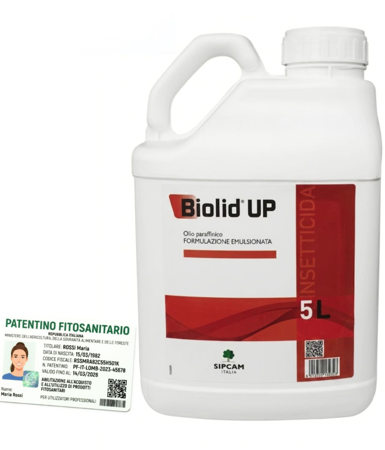 biolid 5 lt Biolid up insetticida acaricida a base di olio minerale bianco paraffinico 5 lt - immagine 1