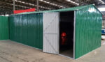 Casa casetta capanna da giardino 14mq lamiera garage rimessa auto box cm 495x300x232 h  948v - immagine 3
