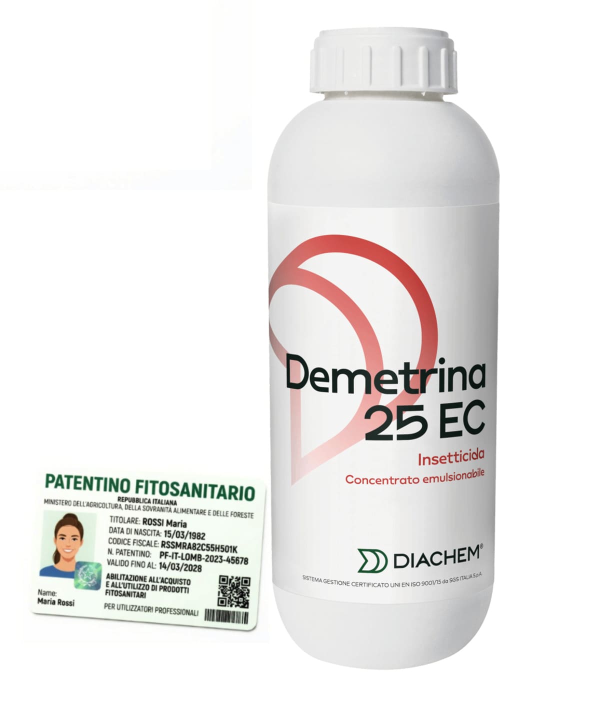 emetrina Demetrina 25 EC Insetticida piretroide che agisce per contatto e ingestione Lt 1 239d - immagine 1