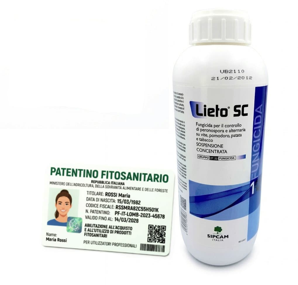 lieto fungicida Lieto sc fungicida antiperonosporico peronospora vite tabacco patata pomodoro cimoxanil zoxamide 1 lt - immagine 1