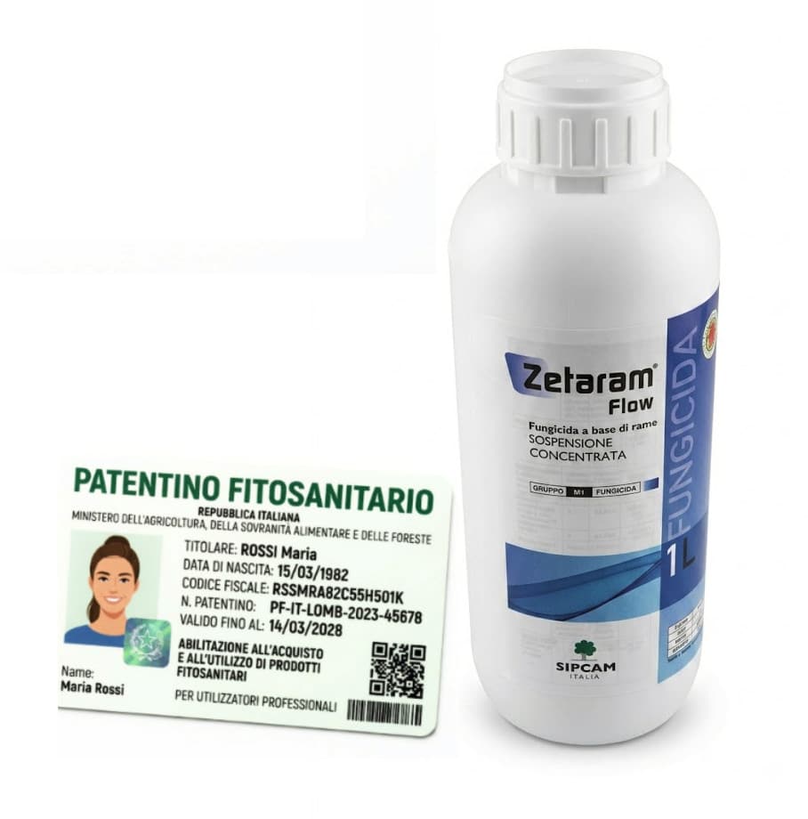 zetaram Zetaram flow fungicida ossicloruro di rame alberi da frutto vite olivo peronospora 1lt - immagine 1