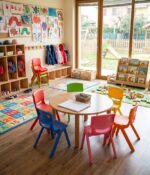 Sedia in plastica polipropilene per bambino bimbo casa giardino sedie gioco bambini scuola asilo azzurro 703 - immagine 3