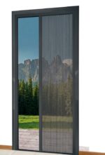 Zanzariera laterale porta finestra riducibile plissettata plissè 120×240 cm antracite 5682