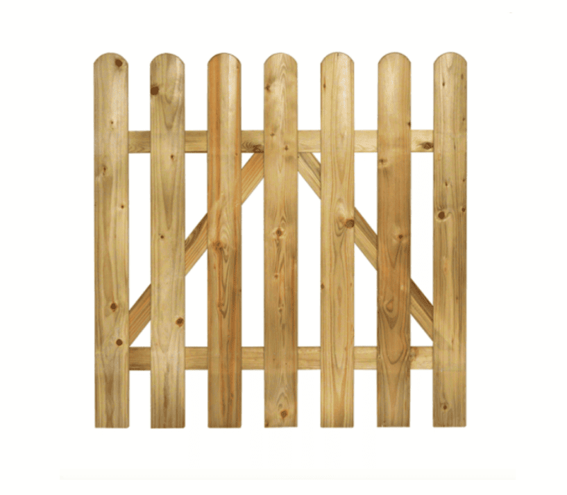 cancelletto Cancelletto pedonale per recinzione staccionata in legno impregnato recinto cancello cm 80x100 tk741 - immagine 1