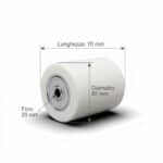 Ruota rullo con cuscinetti Ø 82x70 mm FORO 20 mm ruote rulli transpallet 413av - immagine 4