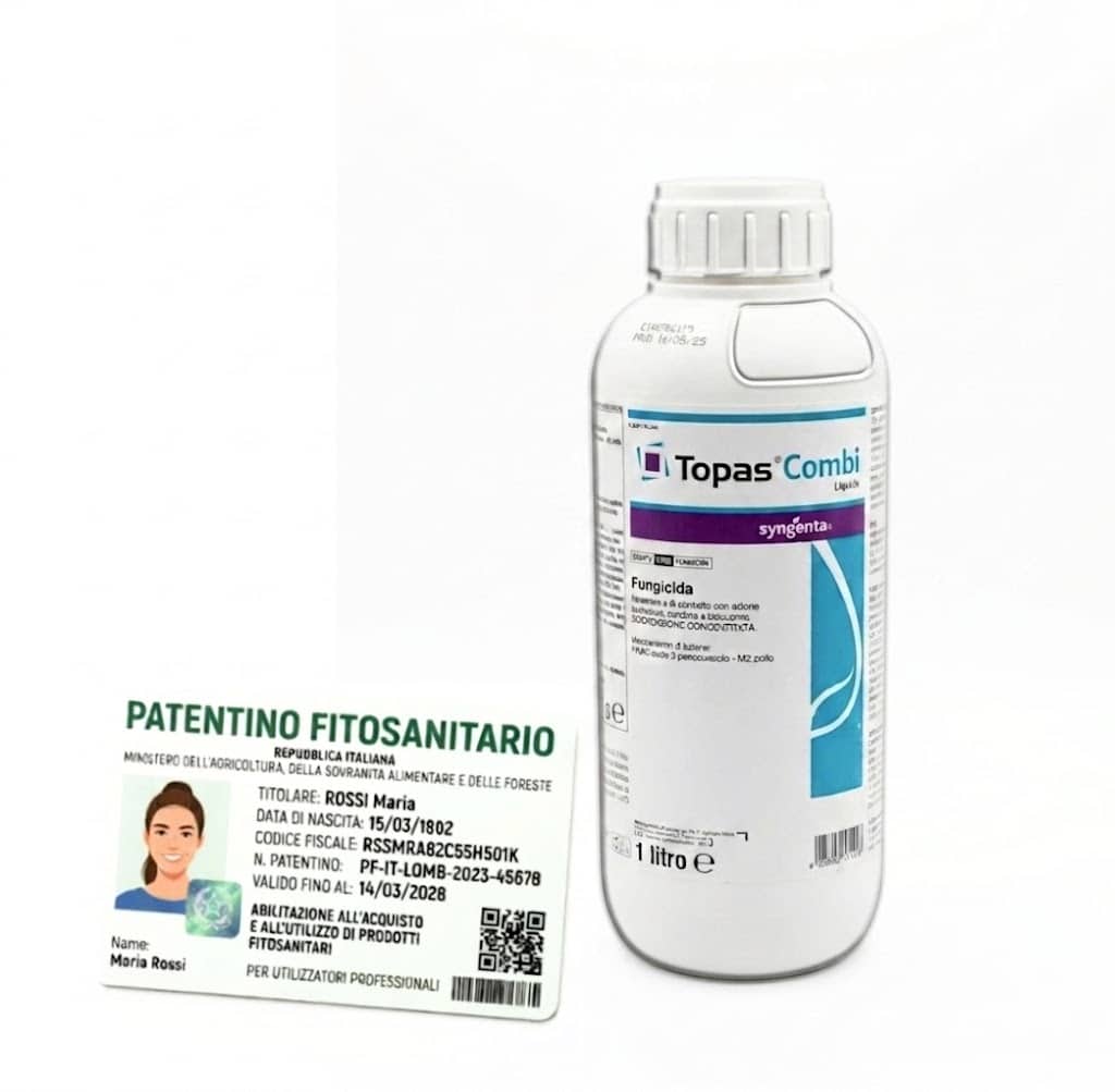 topas combi Topas Combi Liquido fungicida triazolico penconazolo zolfo oidio 1 lt - immagine 1