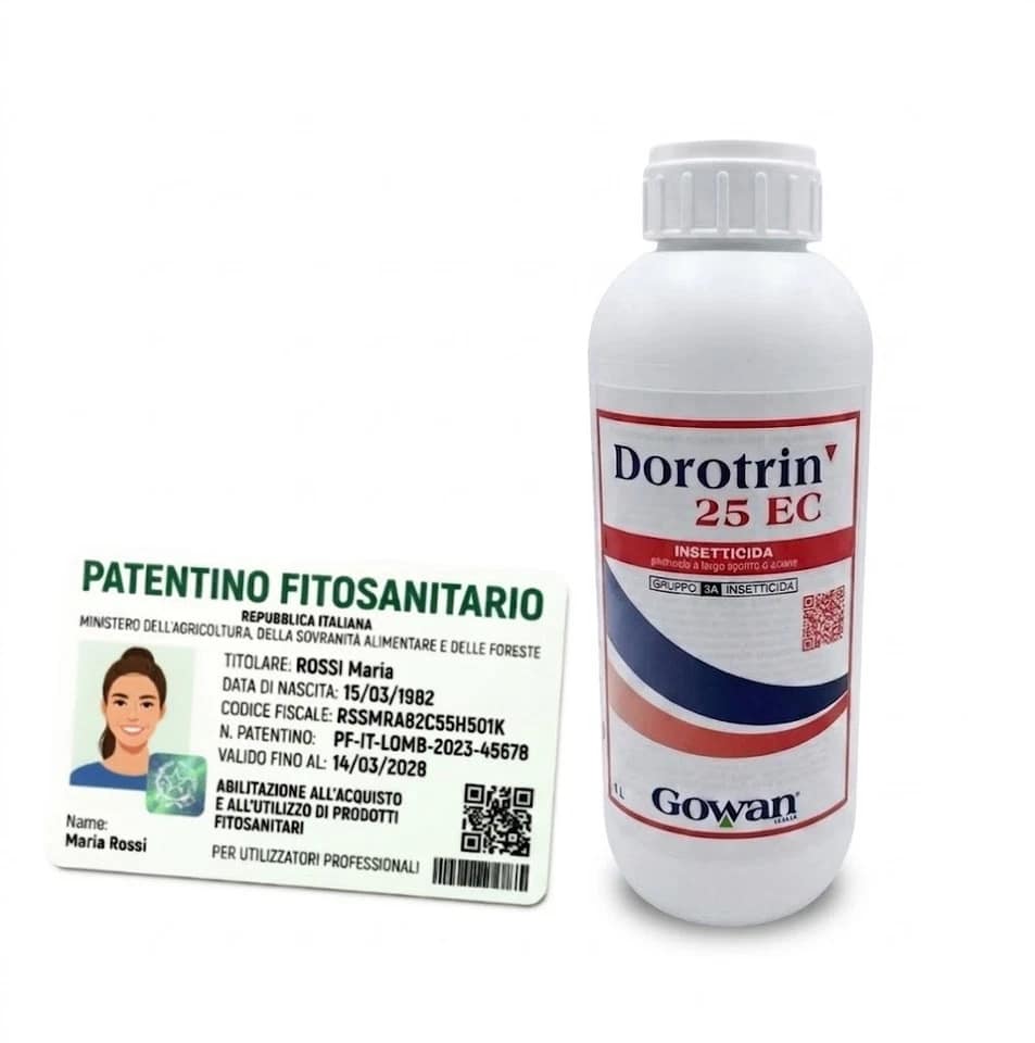 DOROTRIN 1 Dorotrin 25 EC insetticida piretroide deltametrina pura per varie colture lt 1 - immagine 1