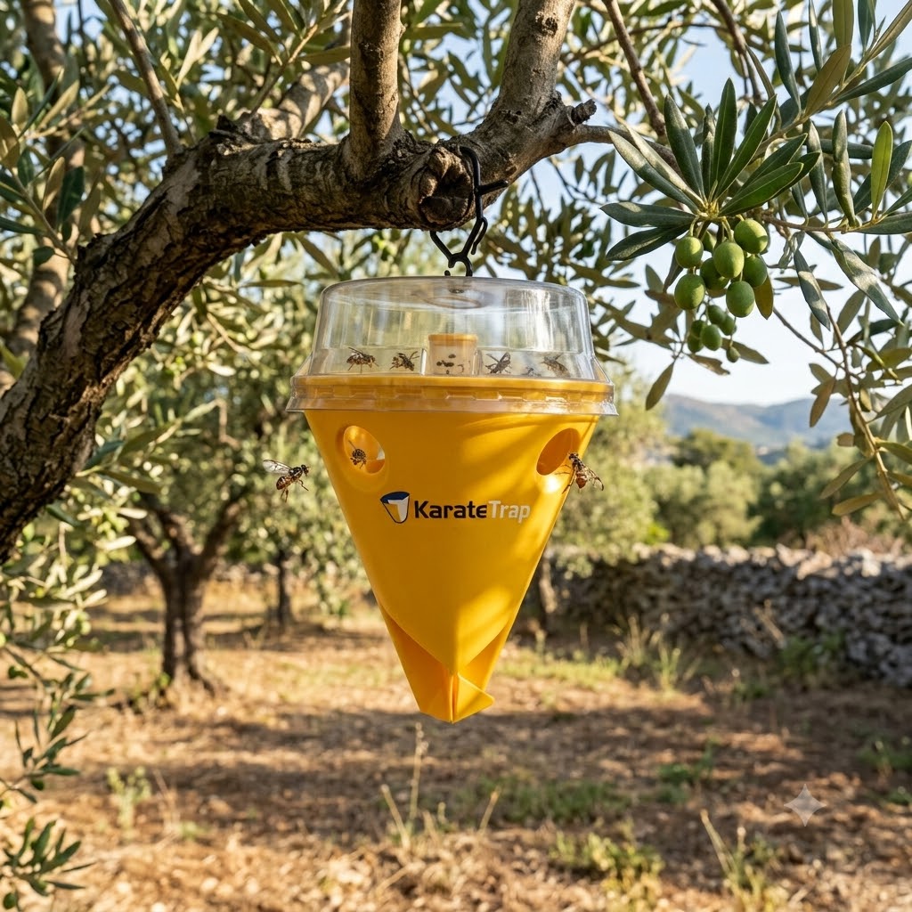 KARATE Trappola karate flypack trap B insetticida controllo per la lotta alla mosca dell'olivo - immagine 1