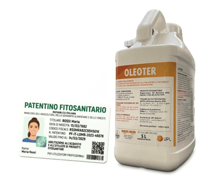 OLEOTER 1 Oleoter insetticida olio bianco biologico minerale ovicida anti cocciniglia lt 5 - immagine 1