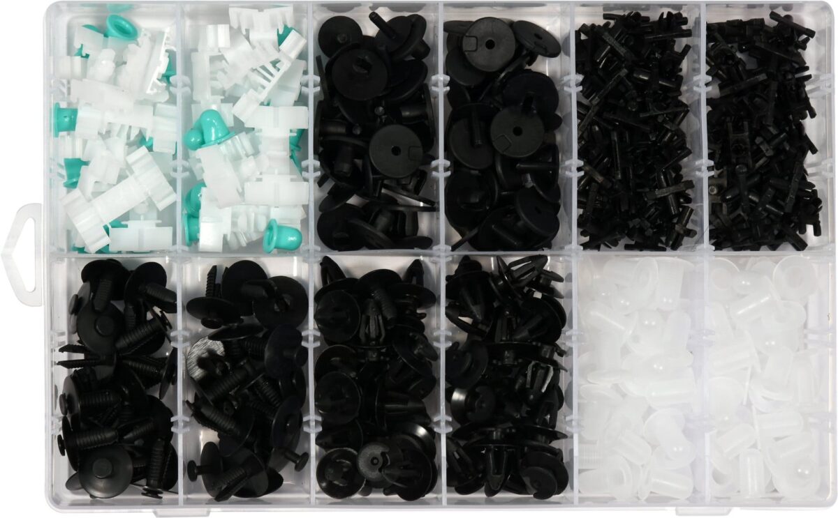 Clip fermi carrozzeria paraurti pannelli rivetti plastica carrozziere 290 pz bmw 257to - immagine 2