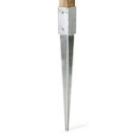 Picchetto staffa supporto fissaggio a punta portapalo palo 90 pali quadrato 9×9 cm 719v
