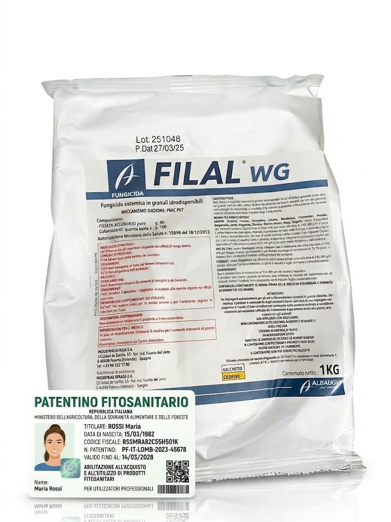 filal FILAL WG fungicida contro Phytophthora plasmopara fosetil alluminio 80% 1 kg - immagine 1