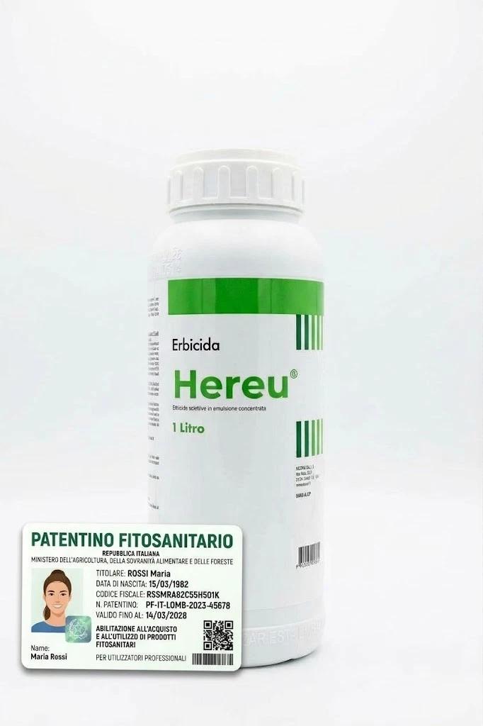 HEREU 1 Hereu Erbicida selettivo a base Oxyfluorfen 22% agrumi olivo girasole 1 lt - immagine 1