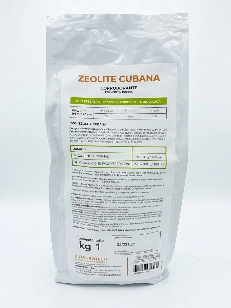 ZEOLITE 1 KG Zeolite Cubana polvere micronizzata Insetticida Fungicida Difesa Piante 1 kg - immagine 1