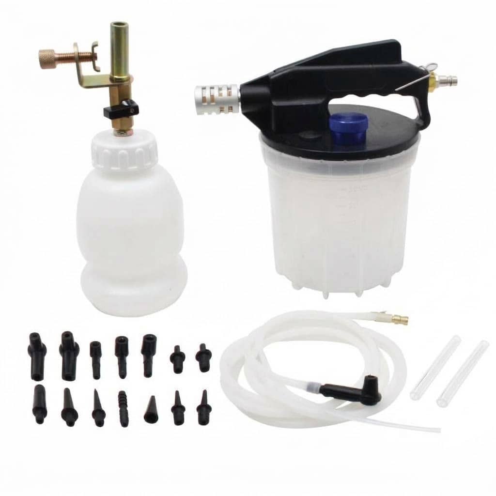 spurgo freni Kit spurgo freni pneumatici aspiratore fluidi auto veicoli pompa olio liquidi 2 12 BAR 011sa - immagine 1